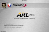Sciences for Maneuver Campaign - Home | U.S. Army … · 2015-11-09 · Sciences for Maneuver Campaign ... reliability, affordability, and availability. Mechanism State ... ARL Intelligent