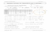 Quelques formules de trigonométrie pour la physique · Formulaire de trigonométrie 2013-2014 O.KELLER – TSI1 Lycée Louis Vincent Metz 6. Développement de produits :. cosacosb