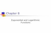 Chapter .Exploring Exponential Models. ... exponential growth or exponential decay. y 6129(1.63)x