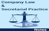 Company Law & Secretarial Practice - KopyKitab Law & Secretarial Practice CHAPTER-1 Short Question Q.1 Define Company under Company Law. Ans.: In terms of Section 3(2)(i) of the Companies