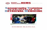 Sonography Training Oriented to Retrieval Medicine Manual · #e Sonography Training Oriented to Retrieval Medicine course is recognised by the ... • Emergency Ultrasound Course
