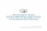 Washington State Joint Legislative Task Force on the Use ... · Washington State Joint Legislative Task Force ... four meetings for a total of 26 hours from June to November. ...