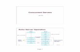 Concurrent Servers - George Mason Universitysetia/cs475/slides/lecture11.pdf · Concurrent Servers – 2 – CS 475 ... User goes out to lunch Client 1 blocks waiting for user to
