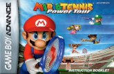 Mario Tennis Power Tour - media.nintendo.com · srnrtp Insert Mario Tennis: Power Tour into your Game Boy Advance system and turn on \the power. Press START when the title screen