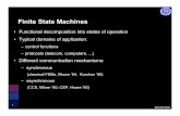 Finite State Machines - ptolemy.berkeley.edu · – verification •Disadvantages: – Sometimes over-specify implementation – (sequencing is fully specified) ... FSMs, that can