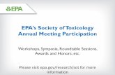 EPA’s Society of Toxicology Annual Meeting Participation · EPA’s Society of Toxicology Annual Meeting Participation. Workshops, ... • Organotypic Cell Grant Announcement and