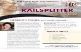 RAILSPLITTER - ALHS Alumnialhsalumni.com/Documents_from_email/Spring 2011/Railsplitter_Revie… · RAILSPLITTER review S ni iin r ... Please accept our invitation to take a tour of