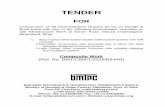 TENDER - BMTPC · BUILDING MATERIALS & TECHNOLOGY PROMOTION COUNCIL ... The Agency who have been debarred from undertaking any work and ... An affidavit …