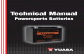 Technical Manual - yuasabatteries.com · Consumer Products Yuasa 12V, 1 AMP Automatic Battery Charger & Maintainer Part No. YUA1201000 Jumper Cables Part No. YUA00ACC07 Battery Charger