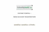 PATIENT PORTAL – NEW ACCOUNT REGISTRATION Portal Registration Form and... · new account registration . if patient already has a facebook, google, yahoo, or windows id account,