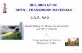 BUILDING UP OF OPEN â€“ FRAMEWORK MATERIALS C.N.R. RAO .1 C.N.R. RAO Jawaharlal Nehru Centre for