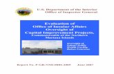 Evaluation of Office of Insular Affairs Oversight of ... · Office of Insular Affairs Oversight of Capital Improvement ... Evaluation of Office of Insular Affairs Oversight of ...