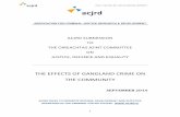 THE EFFECTS OF GANGLAND CRIME ON THE … · In troubled communities the crime ... Develop early warning signs to identify criminal activities in the use of ... community projects