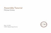 Assembly Tutorial - Schatzlabschatzlab.cshl.edu/teaching/2011/2011-11-15.Assembly Tutorial.pdf · Assembly Tutorial Michael Schatz Nov 15, 2011 CSHL Sequencing Course . Outline 1.