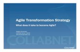 Agile Transformation Strategy 4-2011 - Collab · Angela Druckman Certified Scrum Trainer adruckman@collab.net Agile Transformation Strategy What does it take to become Agile?