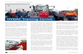 HYDAC Training Centre · HYDAC Training Centre offers 10 practi-cal courses on a variety of hydraulic topics. From understanding the basics of hydraulics,