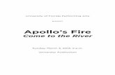 Apollo’s Fire - University of Florida Performing Arts | · Apollo’s Fire — The Cleveland Baroque Orchestra ... Folk Songs, Ballads and Fiddle Tunes American Ballads and Folk