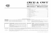 Series 2 Oil-Fired Water Boilers - Williamson-Thermoflo · OWB & OWT Series 2 Oil-Fired Water Boilers – Boiler Manual To prevent potential of severe personal injury or death, check