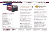 ArcMaster 200 ACDC SMAW GTAW CC Hz AC CC V Hz …€¦ · INVERTER INVERTER 1 PHASE 50 60 Hz 15-100 DC CC AC ... Embedded microprocessor with digital controls, ... button scrolls