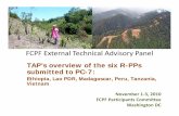 FCPF External Technical Advisory Panel - Home | The … · FCPF External Technical Advisory Panel TAPTAP s’soverviewofthesixR overview of the six R-PPs ... Environment (Peru)