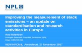 Improving the measurement of stack emissions an update on ...empir.npl.co.uk/.../29/2018/04/Robinson_-_European_standardisation.pdf · Improving the measurement of stack emissions
