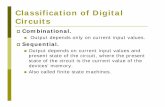 Classification of Digital Circuits - LSU Set 1.pdf · Classification of Digital Circuits Combinational. Output depends only on current input values. Sequential. Output depends on