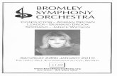 BROMLEY SYMPHONY ORCHESTRA · BROMLEY SYMPHONY ORCHESTRA ... DVORAK SYMPHONYNO.8 Our next concert is on Mar 20th ... English National Opera, and La Scala, Milan.