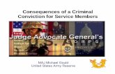 consequences Of A Criminal Conviction For Service Memberswispd.org/attachments/article/234/The Consequences of Criminal... · Consequences of a Criminal Conviction for Service Members