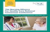 The Nursing Alliance For Quality Care National Consensus ... · The Nursing Alliance For Quality Care National Consensus Conference Nursing’s Contributions To Fostering Successful