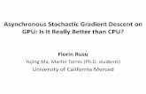 Asynchronous Stochastic Gradient Descent on GPU: Is It ...faculty.ucmerced.edu/frusu/Talks/2017-06-google-gd-gpu.pdf · Asynchronous Stochastic Gradient Descent on GPU: Is It Really