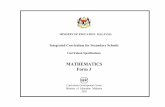 MATHEMATICS Form 3 - SMKDZMsmkdzm.edu.my/wp-content/uploads/2016/01/hsp_maths_f3.pdf · MATHEMATICS Form 3 Curriculum ... ALGEBRAIC FORMULAE 32 SOLID GEOMETRY III 34 SCALE DRAWINGS