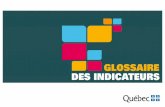 glossairE DEs inDicatEurs - Accueil .Glossaire des indicateurs 7 TYPES D'INDICATEURS EFFICACIT‰