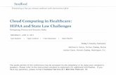 Cloud Computing in Healthcare: HIPAA and State Law …media.straffordpub.com/products/cloud-computing-in-healthcare... · Cloud Computing in Healthcare: HIPAA and State Law Challenges