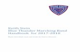 Keith Stein Blue Thunder Marching Band Handbook for … · Blue Thunder Marching Band Handbook for 2017-2018 ... Clarinet Rhiannon Terry Luke Pacifici Rachel Nutting ... Keith Stein