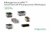 Magnecraft™ General Purpose Relays - Farnell element14 ... · Contents Magnecraft General Purpose Relays ... 3 = 3 A Bifurcated Contacts ... Socket DIN or panel mounting with rising