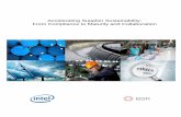 Accelerating Supplier Sustainability - Intel · Accelerating Supplier Sustainability 2 About This Report This report about supply chain sustainability was written by BSR and Intel.
