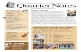 QuarterNotes Dedicated to the preservation of folk ...plankroad.org/Newsletters/2011/PRFMS Quarter Notes Q4 Autumn.pdf · Dedicated to the preservation of folk, traditional and acoustic