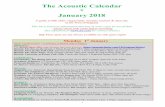 AC - January - The Acoustic Calendar - Home€¦ · 7kh $frxvwlf &dohqgdu -dqxdu\ $ jxlgh wr iron foxev vlqjdurxqgv dfrxvwlf vhvvlrqv rshq plf lq wkh :hvw ri (qjodqg 7klv olvw lv