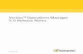 Veritas OperationsManager 5.0 Release Notes · Veritas™ Operations Manager Release Notes ... For information regarding the latest HOWTO articles, ... CIFS shares from NetApp and