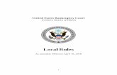 Local Rules - April 16, 2018 - ilnb.uscourts.gov · C. Restriction on Sureties ... A. Requirements for Motion to Dismiss Adversary Proceeding to ... applications to waive the filing