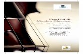 Festival di Musica Classica - Pro Loco San Giovanni Valdarno Festival di Musica... · Trio Sonata in Mi bem. mag. BWV 525 ... lo “Zamboni” di Cesena, il Concorso Internazionale