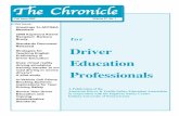 The Chronicllle - ADTSEA · The Chronicllle Fall Issue 2009 ... Indiana University of Pennsylvania Greetings To ADTSEA Members ... Fall 2009 The Chronicle for DE Professionals The