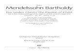 Mendelssohn Bartholdy - .Felix Mendelssohn Bartholdy Das Leiden Christi/The Passion of Christ Teil