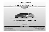 Avensis (RHD) - Toyota Service Information77D74891-DEAF-42FB-9E2C-F09658… · installation instructions toyota motor corporation part number manual ref. nr. d3rt25/w-0-0 for **t25*r