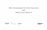 Why is compressed air so expensive - CME - AFA Systems · Coming Up • Why compressed air is so expensive • Three secrets of compressed air efficiency • The effects of system
