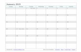 Free Printable 2019 Calendar - Waterproof Paper ... · Calendar By: WaterproofPaper.com More Free Printables: Calendars Maps Graph Paper Targets . Title: Free Printable 2019 Calendar