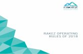 RAKEZ OPERATING RULES OF 2018 · The Authority nor its officers, employees or agents shall be liable for any loss suffered by a person as a result of an act or omission by the Authority