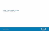 Dell Latitude 7280 Owner's Manual - .Dell Latitude 7280 Owner's Manual Regulatory Model: P28S Regulatory