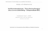 Information Technology Accessibility Standards - Oklahoma · development of information technology ... text-to-speech synthesis and audio ... Captions are a written representation