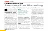 Family Businesses and succession Planningcfo-connect.com/images/article/think-tank-family-business-june12.pdf · Succession planning requires ... lished succession plans. For example,